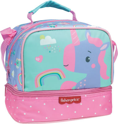 Fisher Price Ισοθερμικό Τσαντάκι Φαγητού 4.5lt Ώμου Πολύχρωμο Unicorn Μ20 x Π15 x Υ21cm