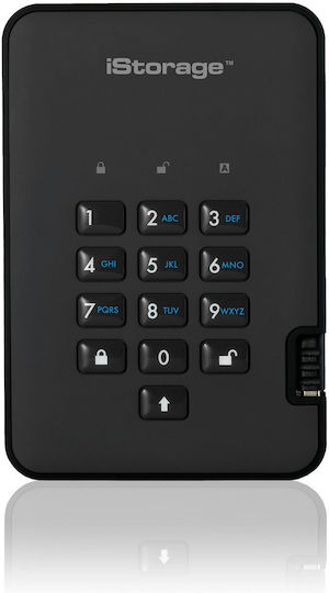iStorage DiskAshur2 USB 3.0 Extern HDD 4TB 3.5" Negru