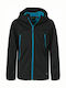 Kids' Casual Jacket Short with Hood Black