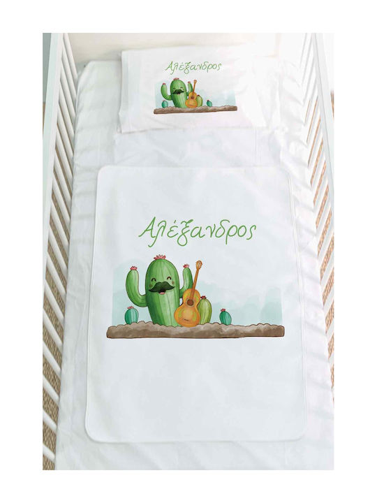 Bonjour Bebe Waterproof Burp Cloth Mexico White 50x70cm