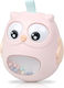 Kiokids Baby Rasseln Roly Poly Eule für 3+ Monate Rosa