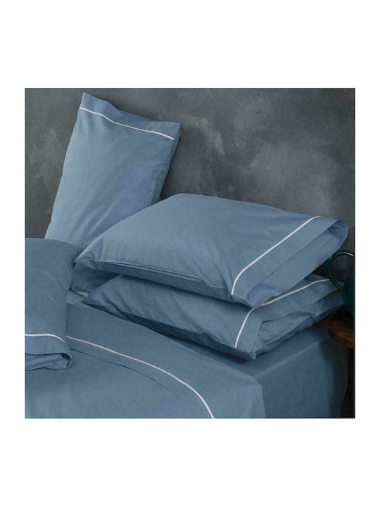 SB Home Ios Coverlet Queen Size Cotton Denim Blue 220x240cm