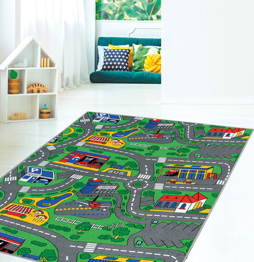 Kids Rug Bermudes Citylife Grey 133x190