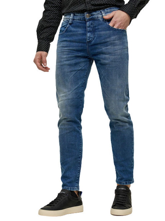 Edward Jeans Conway Pantaloni de blugi pentru bărbați într-o potrivire slim Dark Blue Denim