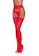 Dreamgirl Sexy Socken Rot