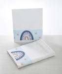 Bellissimo Baptism Towel Set Ουράνιο Τόξο Λευκό