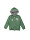 Funky Boys Hooded Sweatshirt with Zipper Green