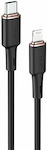 Acefast C2-01 USB-C to Lightning Cable 30W Black 1.2m