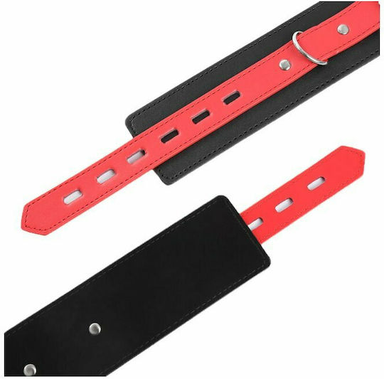 Dream Love OhMama! Fetish Lock Buckle Wrist Restraints Handcuffs Black/Red