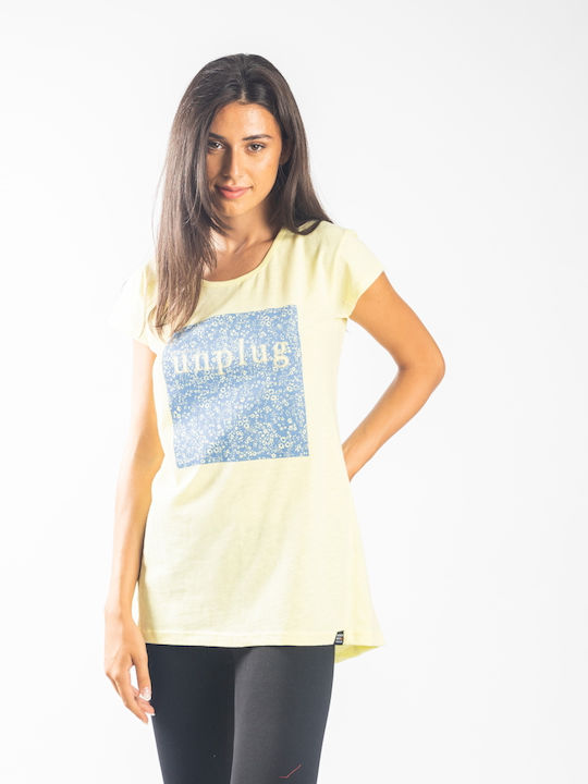 Paco & Co Γυναικείο T-shirt Κίτρινο