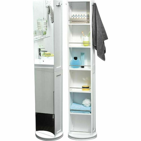 Eurocasa 9837 Badezimmersäule Boden H36xB36xH169.5cm Weiß