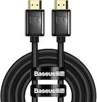 Baseus HDMI 2.1 Braided Cable HDMI male - HDMI male 2m Black