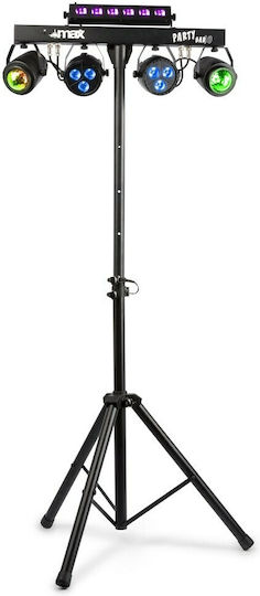 Max Audio Lumina în mișcare LED PAR DMX Partybar10 2x Jellymoon + 2x UV / Strobe RGBW
