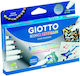 Giotto Decor Mettalic Σετ Μαρκαδόροι για Ξύλο, Γυαλί και Δέρμα 5τμχ