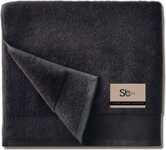 SB Home Πετσέτα Χεριών Elegante 40x60εκ. Μαύρο Βάρους 600gr/m²