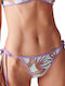 Bikini Slip with Ties Turquoise