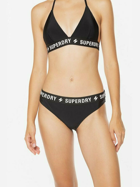 Superdry Bikini Slip Μαύρο