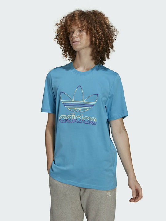 adidas Trefoil Rush Tricou Albastru deschis