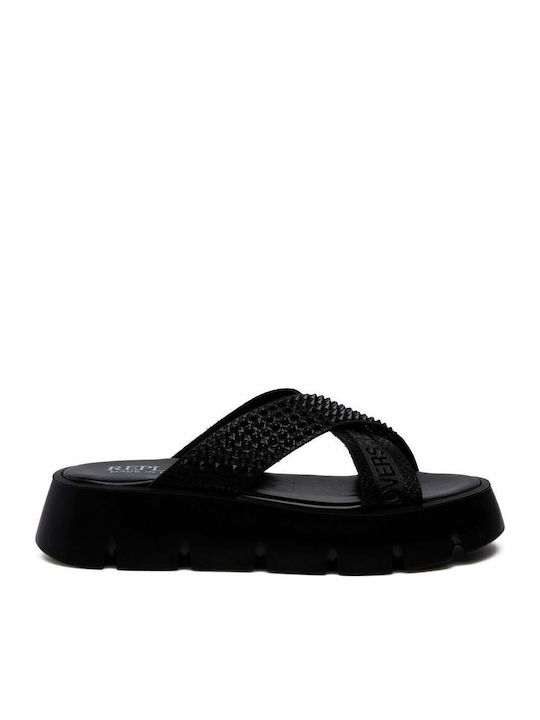 Noemi Sandale Casual Damă Din Piele Negru