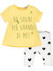 Kinder-Set mit Leggings Sommer 2Stück Gelb