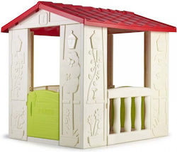 Feber Kunststoff Kinder Spielhaus Garten Happy House Mehrfarbig 90x104x101cm