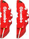 Brake Calipers 2pcs Decorative Brake Caliper Covers Red 17cm with Brembo Logo