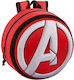 Avengers The Avengers Σχολική Τσάντα Πλάτης Νηπιαγωγείου Κόκκινη με Θήκη για Παγούρι 10lt
