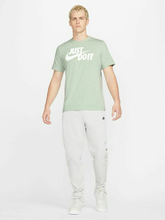 Nike Just Do It Bărbați T-shirt Sportiv cu Mânecă Scurtă Verde