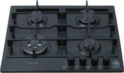 La Germania P65 4L LAG NE LPG Autonomous Cooktop with Liquid Gas Burners 58x50cm