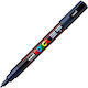 Uni-Ball PC-3M Marker Permanent 1.3mm Navy Blue