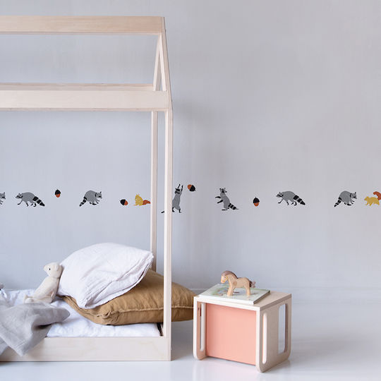 Mimi'lou Kids Wall Border Sticker Raton Laveur
