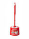 Liao D130034 Kunststoff Badezimmer Toilettenbürste Rot