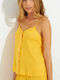 Harmony Summer Women's Cotton Pyjama Top Yellow