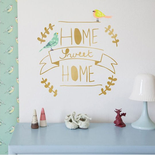 Mimi'lou Kinder Wandsticker Wand Home Sweet Home