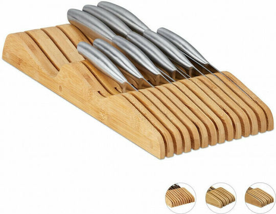 Relaxdays Βάση Μαχαιριών Bamboo Relaxdays Βάση Μαχαιριών Bamboo
