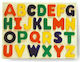 Wooden Kids Peg Puzzle Learning the Latin Alphabet for 2+ Years 26pcs Anelixi