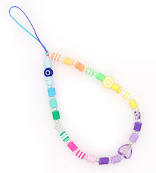 Ds Crystal Λουράκι Καρπού 24cm για Κινητά Colorful Heart