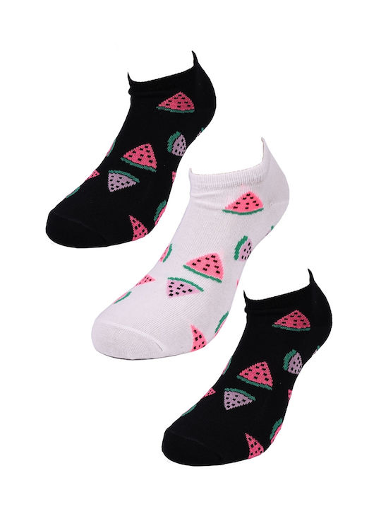 Vtex short socks socks with patterns set of 3 pairs MULTICOLOUR