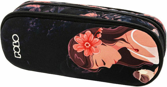 Polo Pencil Case with 2 Compartments Multicolored