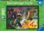 Kinderpuzzle Monster Minecraft für 6++ Jahre 100pcs Ravensburger