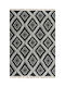 Balsan Aria Rug Rectangular Summer Cotton with Fringes Black