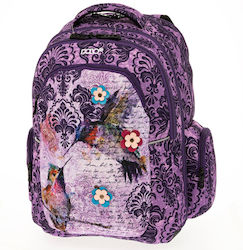 Polo Widen Σχολική Τσάντα Πλάτης Δημοτικού σε Μωβ χρώμα