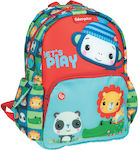 Fisher Price Mini Monkey School Bag Backpack Kindergarten in Red color