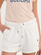 Funky Buddha Women's Sporty Shorts Off White