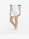 Women's High-waisted Sporty Shorts White