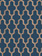 Wallpaper Fabric Blue/Gold L1000xW53cm Washable