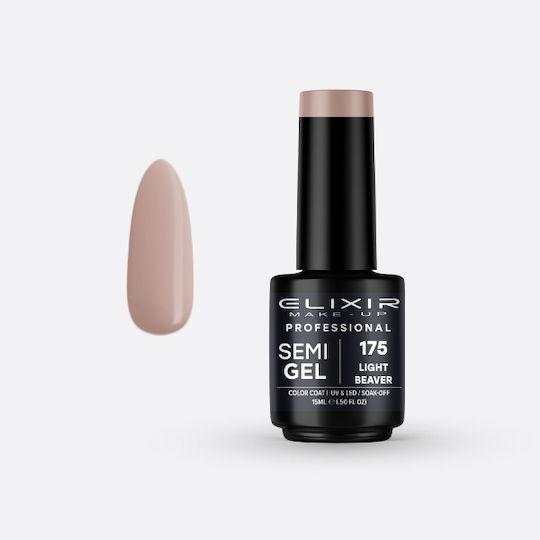 Elixir Semigel Ημιμόνιμο Βερνίκι Νυχιών 175 Light Beaver 15ml