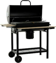 DKD Home Decor Charcoal Grill with Wheels and Side Surface 108x71cm