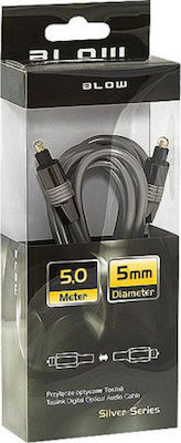 Blow Optical Audio Cable TOS male - TOS male Μαύρο 5m (DM-9357)