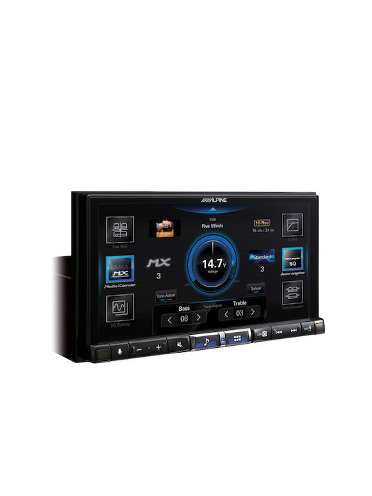 Alpine Car-Audiosystem 2DIN (Bluetooth/USB/AUX/WiFi/Apple-Carplay/Android-Auto) mit Touchscreen 7"